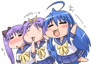 Lucky Star girls drunk